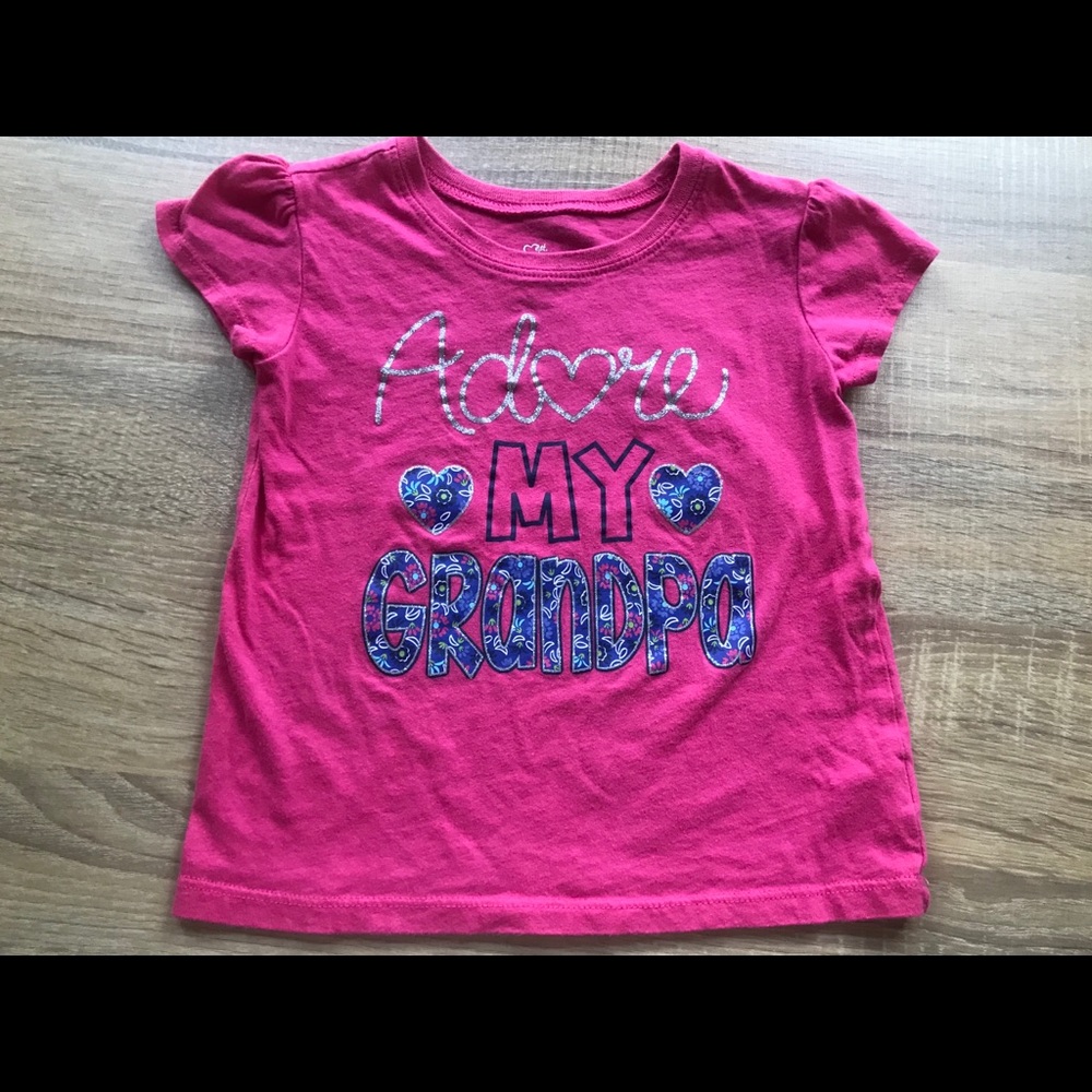 Pink “love my grandpa” shirt